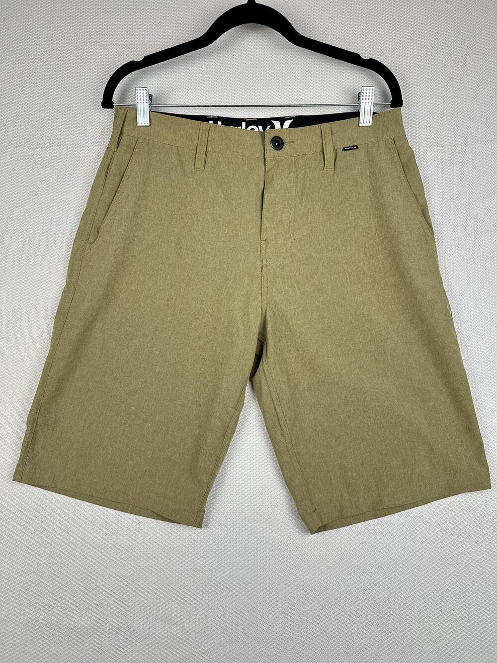 Hurley Phantom Shorts Mens 30 Brown Walk Chino Hybrid Quick Dry Board Surf Beach